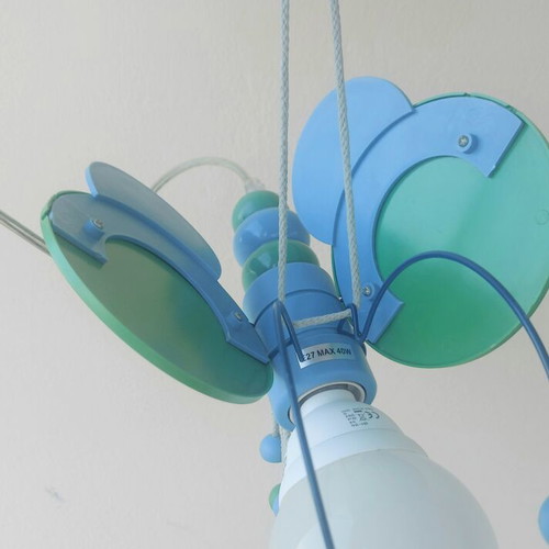 Bee Ceiling Light for Children's Room like new, blue and green