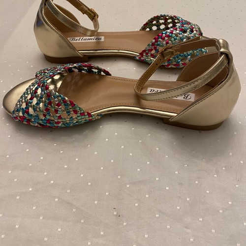 Bellamica low sandals new, multicolor with gold details