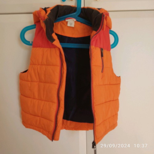 H&M Sleeveless Jacket New 2-3 Years Orange