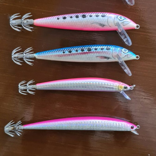 Squid jigs new, pack of 5