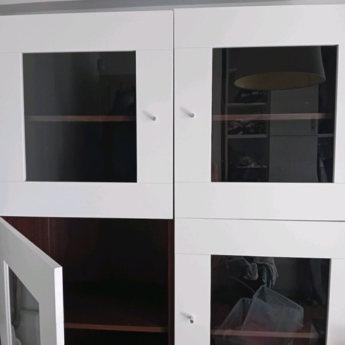 Ikea Besta bookcase cabinet composition, 6 doors