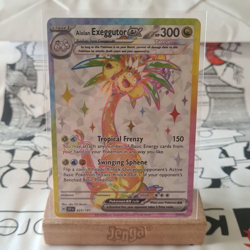 Alolan Exeggutor EX 225/191 Surging Sparks Holo Ultra Rare new