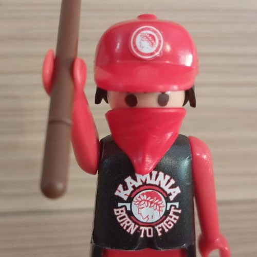 Playmobil Olympiacos Fan Figure like new with team flag