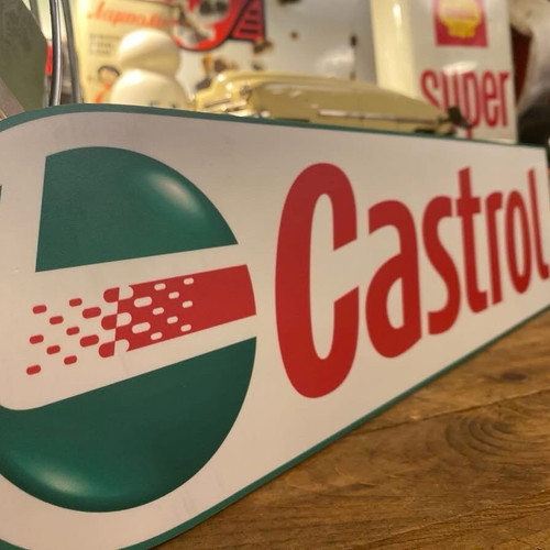 Castrol sign new made of thick plastic