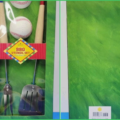 Hallmark baseball-themed BBQ utensil set
