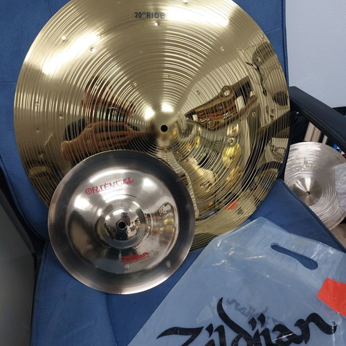 Zildjian China Oriental FX Trash 10" and Ride 20" cymbals new