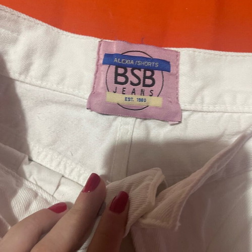 BSB denim bermuda shorts like new, size XS, white