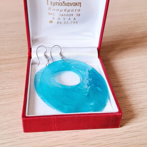 Earrings new, 925 silver with turquoise