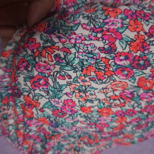 Reef multicolor bikini top used, large size approximation