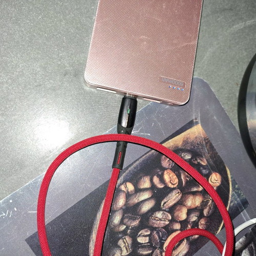 Powerbank used 6000 mAh pink with dual USB ports