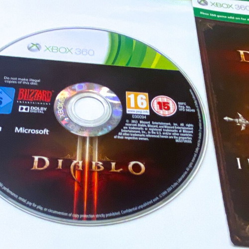 Diablo 3 Xbox 360 game used, complete in box