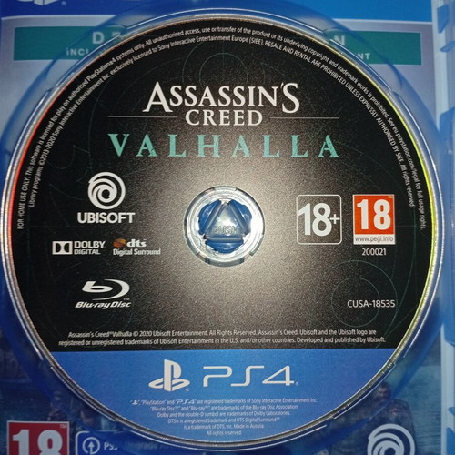 Assassin's Creed Valhalla PS4 game like new with PS5 upgrade