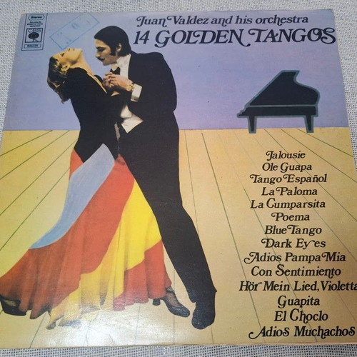 Juan Valdez And His Orchestra 14 Golden Tangos LP, λατινικά