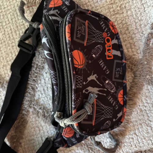 Polo kids bag like new, black and orange
