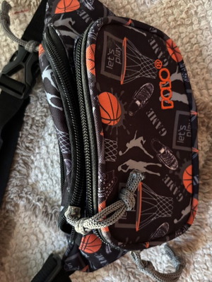 Polo kids bag like new, black and orange