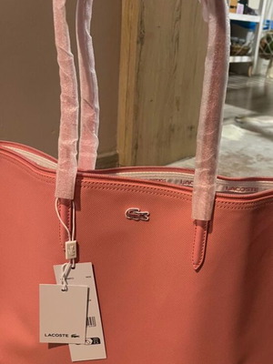 Τσάντα ώμου Lacoste καινούργια ροζ