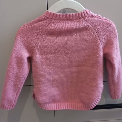 Baby cardigan pink 12 months 74cm Orchestra like new