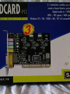 SafeWay PCI sound card 6-channel 5.1 like new