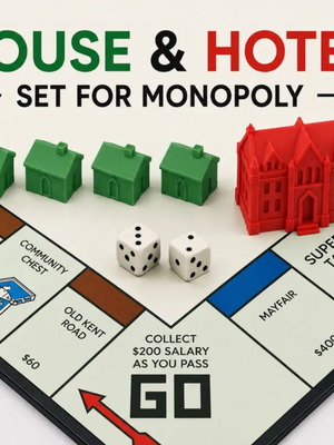 Extra house and hotel set for Monopoly