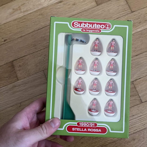 Subbuteo La Leggenda Stella Rossa 1990/91 team