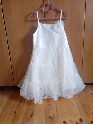 White girls concert dress H&M like new, size 140 cm