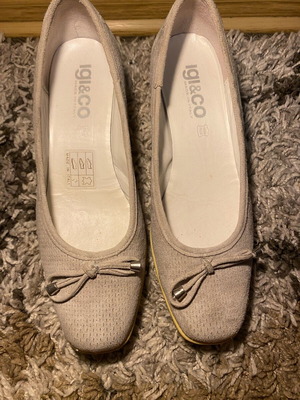 Igi&Co women's ballet flats used, size 36, gray