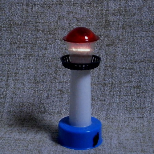 Lighthouse lamp new with box, functional, vintage