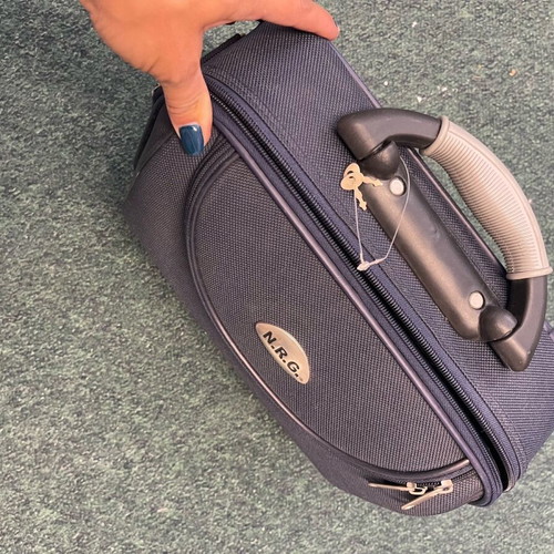 Travel case for cosmetics used