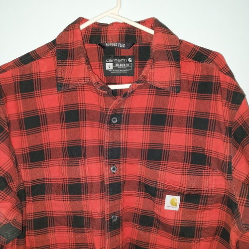 Carhartt φανελένιο πουκάμισο καρώ σε μέγεθος Large σαν καινούργιο
