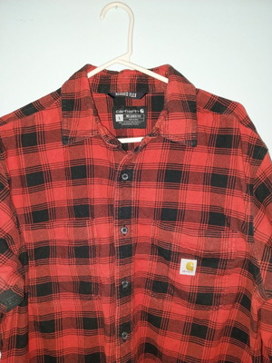 Carhartt φανελένιο πουκάμισο καρώ σε μέγεθος Large σαν καινούργιο