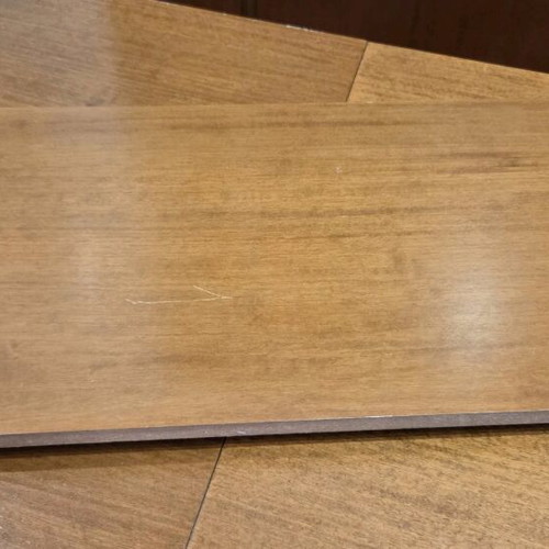 Wooden extendable table used with 33 cm extension