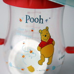 Vintage Winnie Pooh baby feeding bottle with medium flow nipple, new