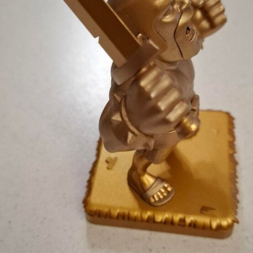 Clash of Clans Barbarian figure like new, gold, official Supercell