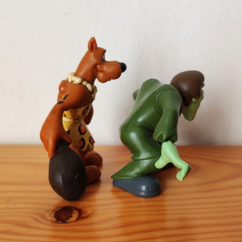 Scooby-Doo! Mystery Mates Stone Age Scooby & Creeper toy figures Hanna Barbera 2008