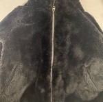 Pull & Bear black medium fur jacket like new
