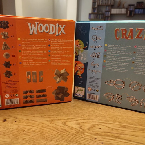 Djeco Woodix and Crazix wooden and metal puzzles like new