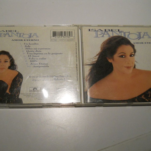 Isabel Pantoja Amor Eterno CD used, Latin pop flamenco