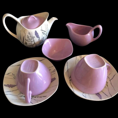 Midwinter Whispering Grass coffee/tea serving set used