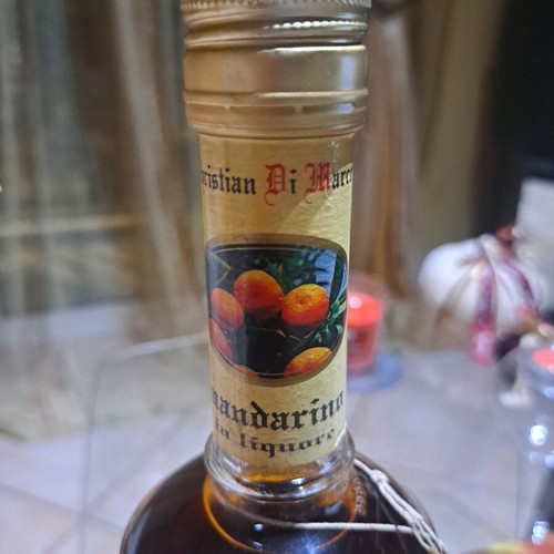 Italian mandarin liqueur Cristian di Marko new 500 ml with fruit