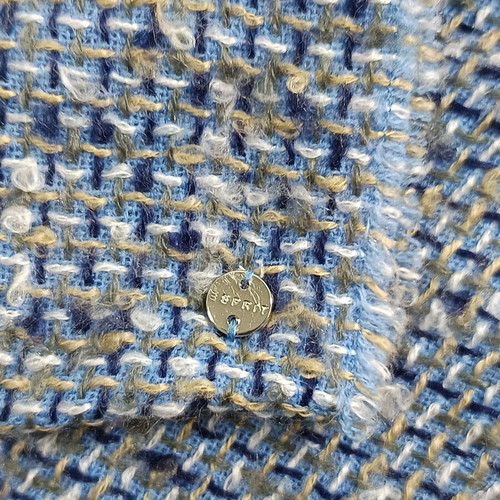 Esprit knitted infinity scarf like new, blue melange