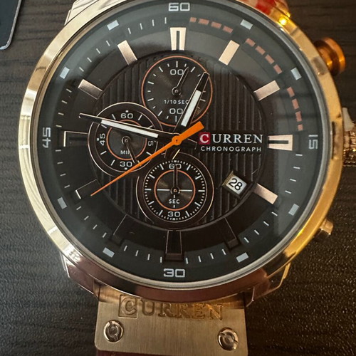 Curren men's watch brown like new with box