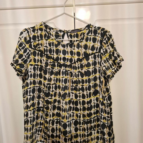 M&S Collection blouse with geometric print like new, size XL