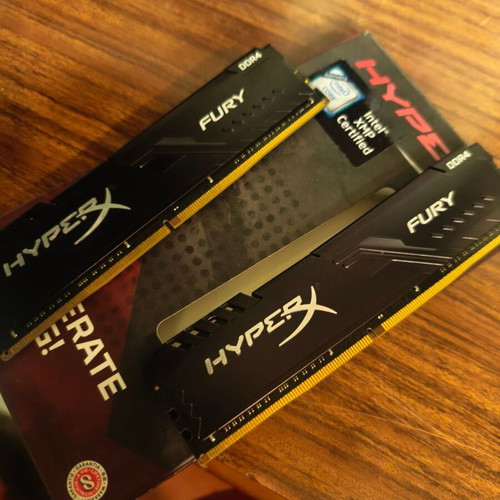 HyperX Fury DDR4 32GB RAM with 2x16GB modules 3200 speed for desktop, like new