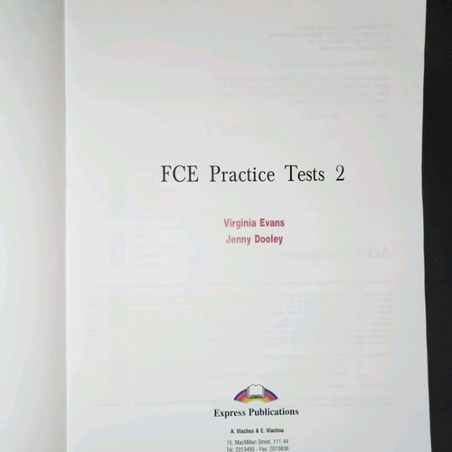 Practice Test Book like new, English without notes