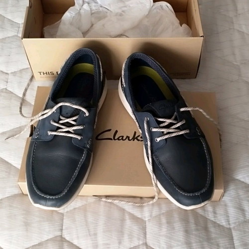 Clarks Sailview shoes navy blue size 43 new