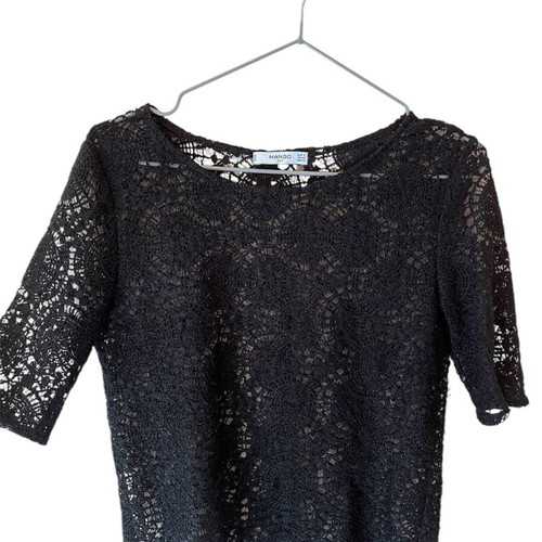 Lace T-shirt Mango used, size S