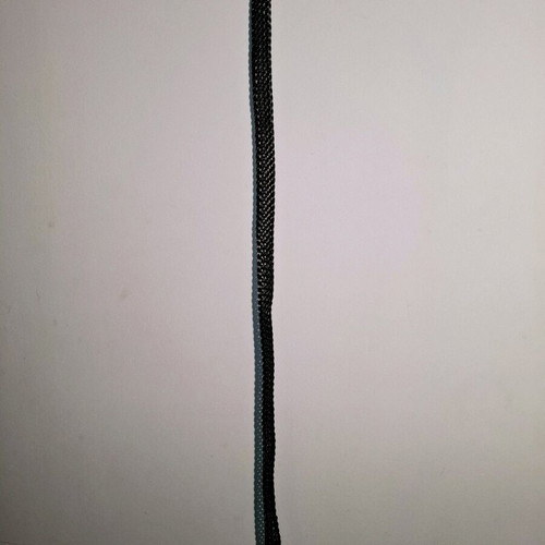 Braided belt used, adjustable, dark brown-gray metallic