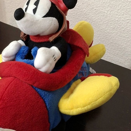 Vintage Mickey Mouse Pilot plush Disney 1997 Encore like new