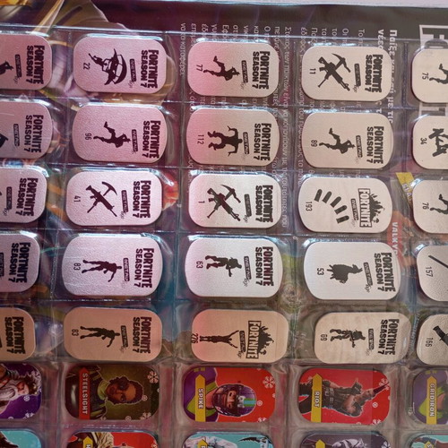 Fortnite The Original Metal Tags Album used with 79 metal tags