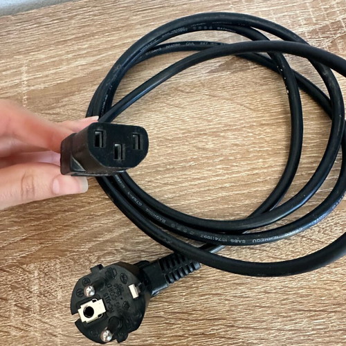 3Pin Schuko power cable for computer and monitor new